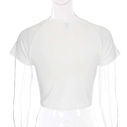 Velvet Chinese Character Fish Crop Top Fendax 0