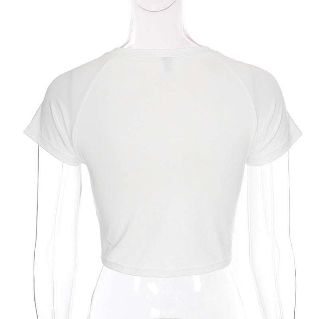 Velvet Chinese Character Fish Crop Top Fendax 0