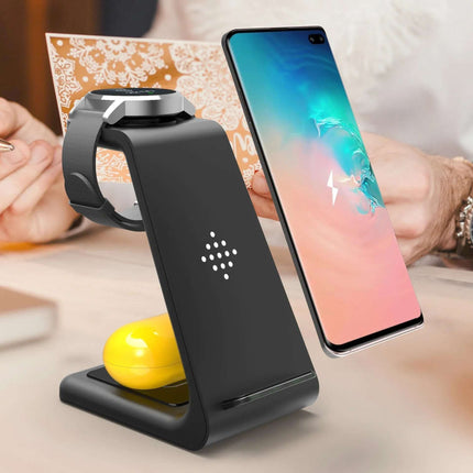 3 In 1 Fast Charging Station Wireless Charger Stand Wireless Quick Charge Dock For Phone Holder Fendax 0