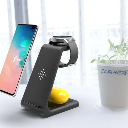 3 In 1 Fast Charging Station Wireless Charger Stand Wireless Quick Charge Dock For Phone Holder Fendax 0
