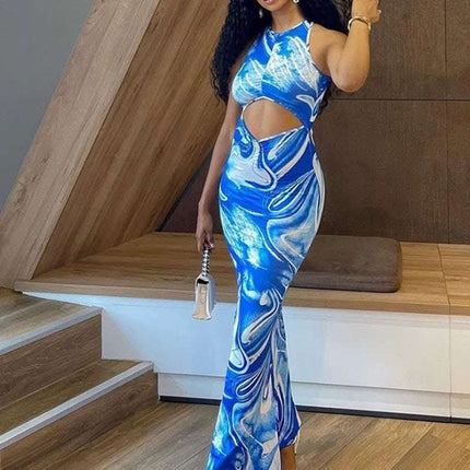 Summer Sleeveless Backless Party Party Dresses Women's Sexy Package Hip Dresses Fendax 4