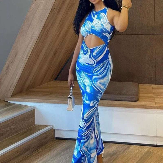 Summer Sleeveless Backless Party Party Dresses Women's Sexy Package Hip Dresses Fendax 4