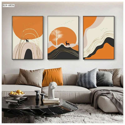 Modern Living Room Decorative Northern Europe Light Luxury Abstract Hanging Painting Fendax 0