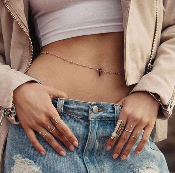 Simple copper bead waist chain Fendax 0