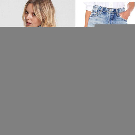 Frayed love high-waisted denim shorts Fendax 0