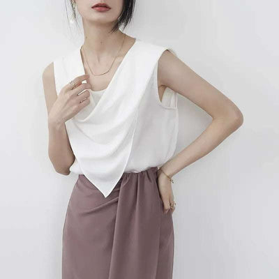 French Fashion Sexy Halter Shawl Sleeveless Top Vest Fendax 0