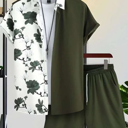 Beach Style Short Sleeve Shirt Men's Suit Fendax 0