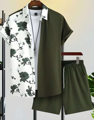 Beach Style Short Sleeve Shirt Men's Suit Fendax 0