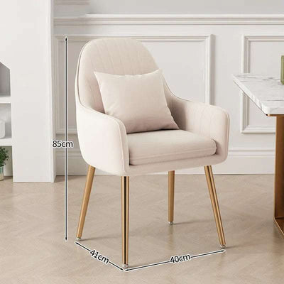 Light Luxury Dressing Stool Home Dining Chair Backrest Petals Fendax 0