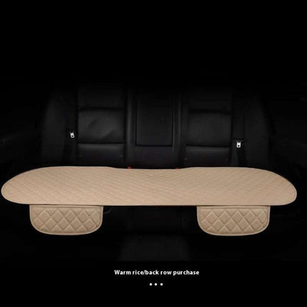 Car Seat Cushion Leather Single Non-slip Non-backrest Three-piece Set Car Mats Factory Delivery Fendax 0
