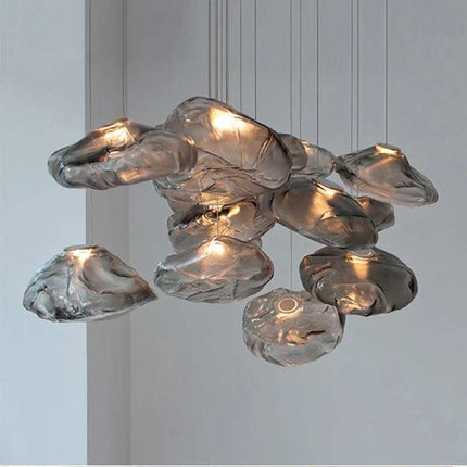 Postmodern Light Luxury Glass Decorative Chandelier