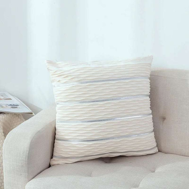 Simple Luxury Striped Velvet Pillow Cover Pillow Cushion Cover Pillow Case Covers for Sofa Flannel Velvet Sofa Cushion Cover Fendax 0