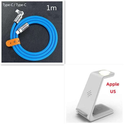3 In 1 Fast Charging Station Wireless Charger Stand Wireless Quick Charge Dock For Phone Holder Fendax 0
