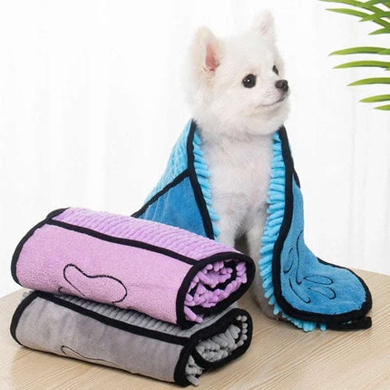 Dogs Cats Towels Super Absorbent Dog Bathrobe Microfiber Bath Towels Quick-Drying Cat Bath Towel For Pets Towel Dog Towels Pet Products Fendax 0