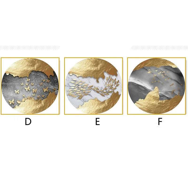 Black And White Abstract Light Luxury Frameless Decorative Painting Fendax 0