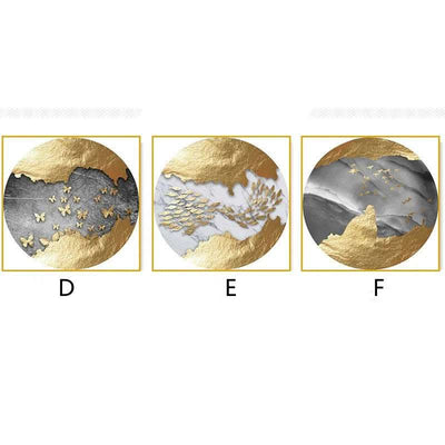 Black And White Abstract Light Luxury Frameless Decorative Painting Fendax 0