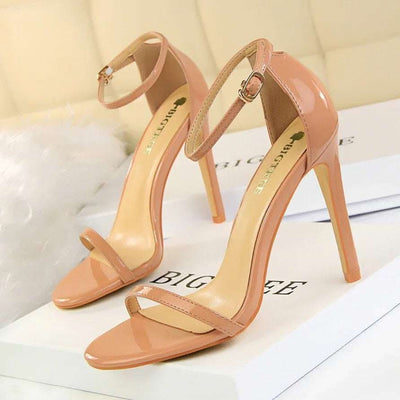 Summer Fashion High-heeled Patent Leather Sandals Fendax 0