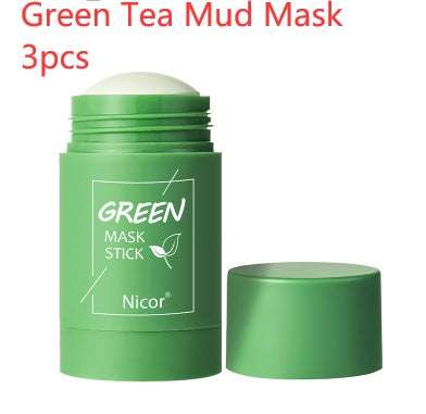Cleansing Green Tea Mask Clay Stick Oil Control Anti-Acne Whitening Seaweed Mask Skin Care Fendax 0
