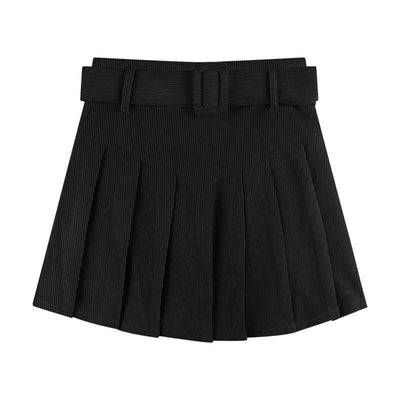 Corduroy Half Women's Autumn A-line Half Skirt Pleated Skirt Fendax 0