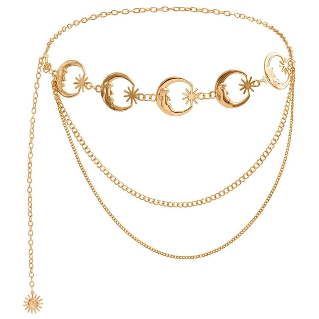 Elegant Moon Waist Chain Ornament Vintage Street Waist Chain Fendax 0