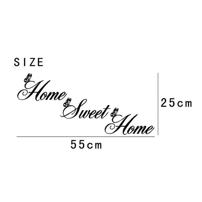 Home sweet home living room bedroom carved wall sticker Fendax 0