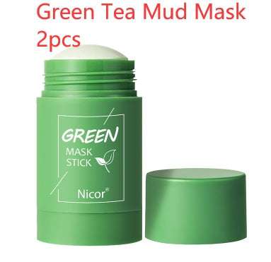 Cleansing Green Tea Mask Clay Stick Oil Control Anti-Acne Whitening Seaweed Mask Skin Care Fendax 0