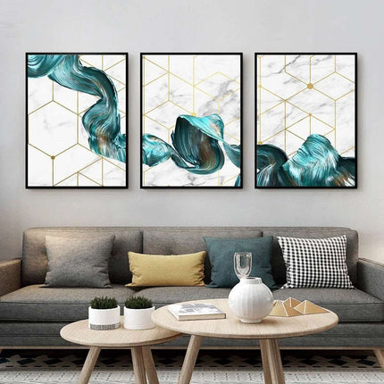 Fashion Modern Light Luxury Triple Decorative Painting Fendax 0