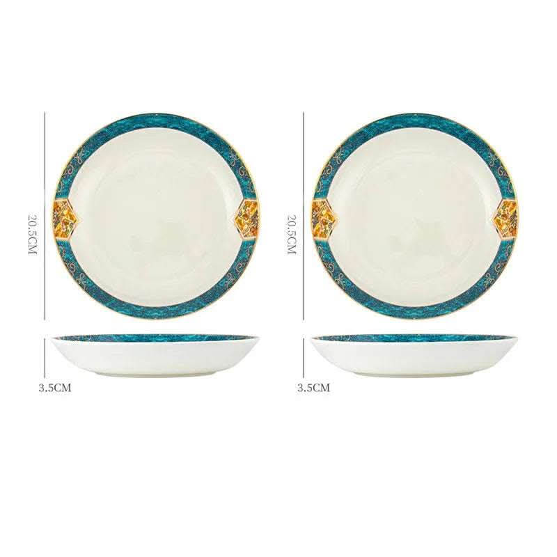 Dinner Plates Ceramic Steak Plate Web Porcelain Fendax 0