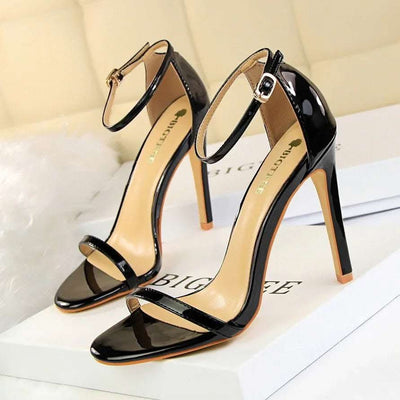 Summer Fashion High-heeled Patent Leather Sandals Fendax 0