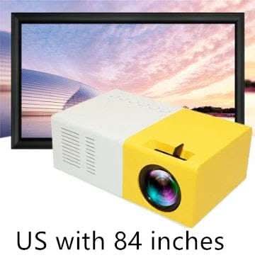 Portable Projector 3D Hd Led Home Theater Cinema HDMI-compatible Usb Audio Projector Yg300 Mini Projector Fendax 0