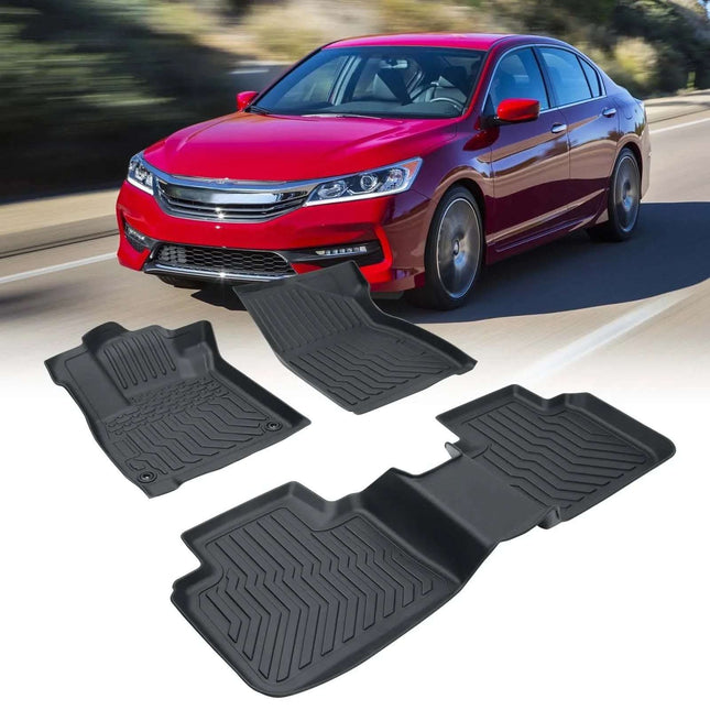 TPE Rubber Car Floor Mats All-Weather For 18-21 Accord Fendax 5