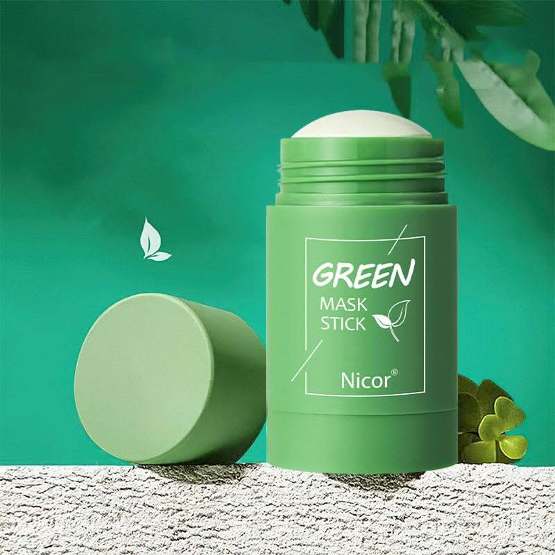 Cleansing Green Tea Mask Clay Stick Oil Control Anti-Acne Whitening Seaweed Mask Skin Care Fendax 0