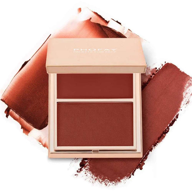 PHOFAY Double-Take Cream & Powder Blush Duo Fendax 4