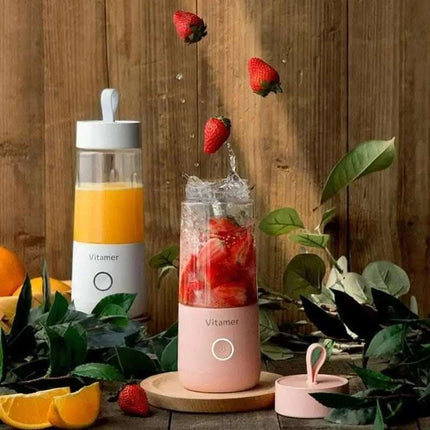 350ml Portable Blender Juicer Electric USB Rechargeable Mixer Smoothie Slushy Cup Juice Blender Bottle USB Charging Kitchen Gadgets Fendax 0