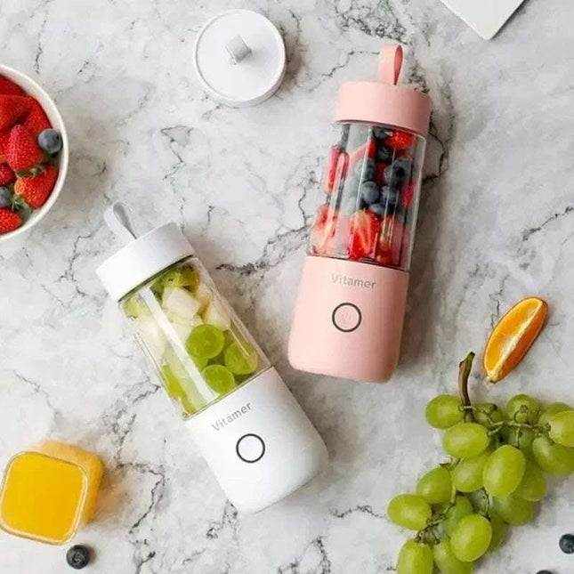 350ml Portable Blender Juicer Electric USB Rechargeable Mixer Smoothie Slushy Cup Juice Blender Bottle USB Charging Kitchen Gadgets Fendax 0