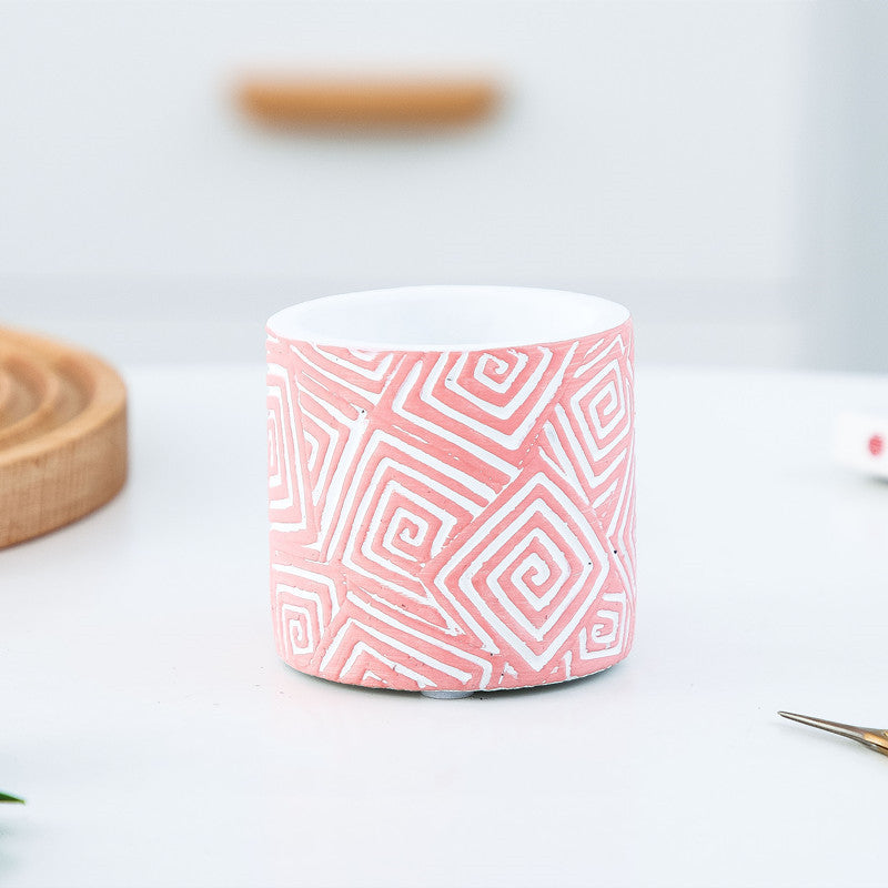 European style simple succulent plant pot