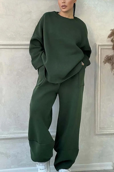 Long-sleeved Sweater Trousers Suit