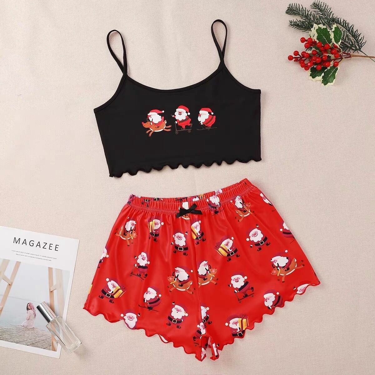 Christmas Thin Pajamas Set