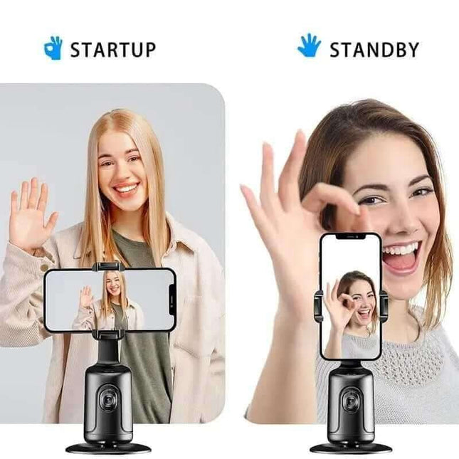 360 Auto Face Tracking Gimbal AI Smart Gimbal Face Tracking Auto Phone Holder For Smartphone Video Vlog Live Stabilizer Tripod Fendax 4