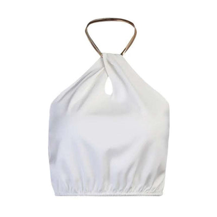 Women's Halter Short Sleeveless Top Fendax 0