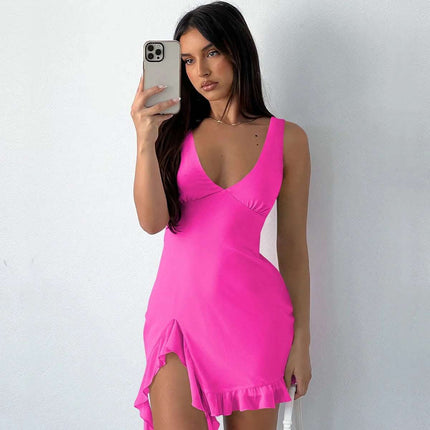 Pure Color Hot Girl Skirt Pure Desire Style European And American Women Fendax 0