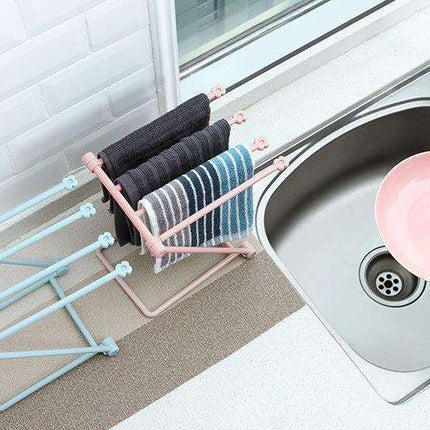 Foldable Dishcloth Shelf Kitchen Accessories Gadget Organizer Fendax 0