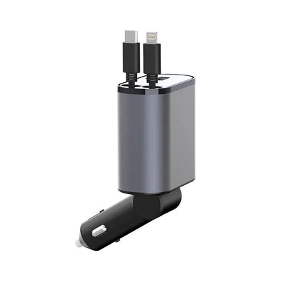 Metal Car Charger 100W Super Fast Charging Car Cigarette Lighter USB And TYPE-C Adapter Fendax 0