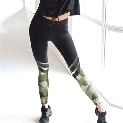Camouflage printed stitching yoga pants Fendax 0