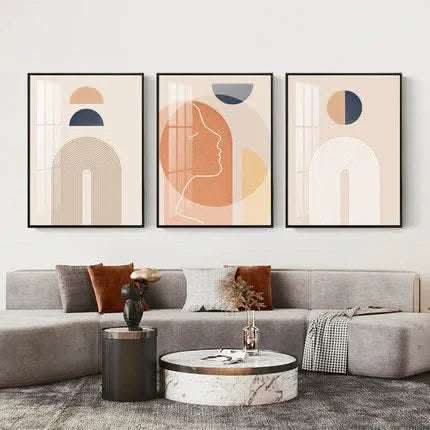 Modern Living Room Decorative Northern Europe Light Luxury Abstract Hanging Painting Fendax 0