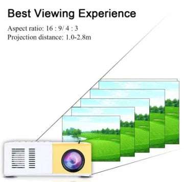Portable Projector 3D Hd Led Home Theater Cinema HDMI-compatible Usb Audio Projector Yg300 Mini Projector Fendax 0