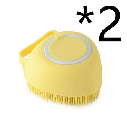Silicone Dog Bath Massage Gloves Brush Pet Cat Bathroom Cleaning Tool Comb Brush For Dog Can Pour Shampoo Dog Grooming Supplies Fendax 0