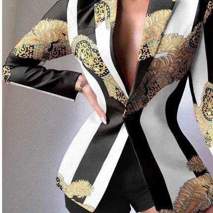 Casual Printed Fashion Small Suits For Women Fendax 0