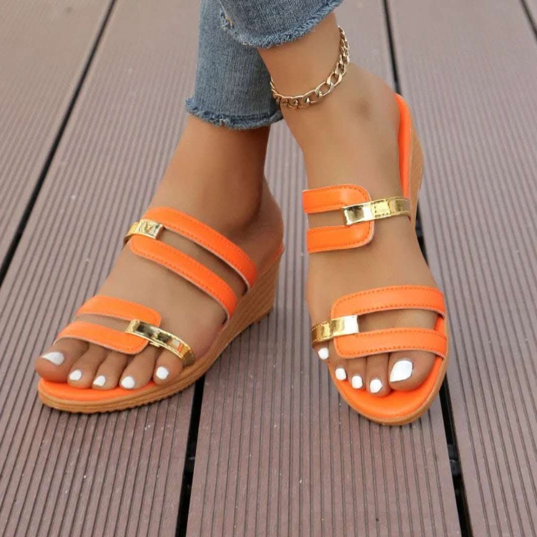 Summer Casual Women's Fashion Wedge Platform Slippers Fendax 0