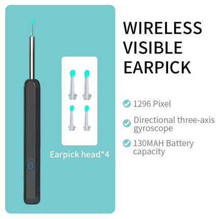 NE3 Ear Cleaner Otoscope Ear Wax Removal Tool With Camera LED Light Wireless Ear Endoscope Ear Cleaning Kit For I-phone Fendax 0